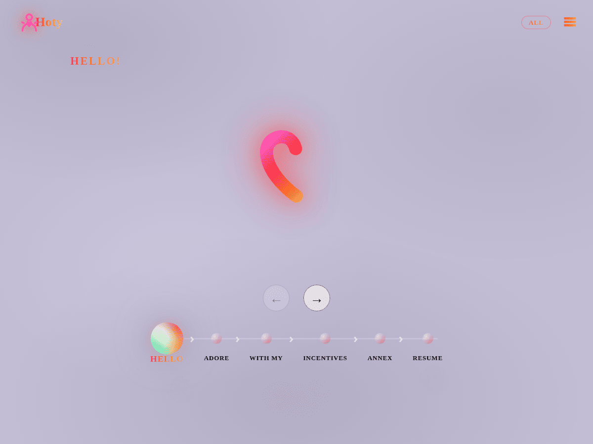 Hoty landing page