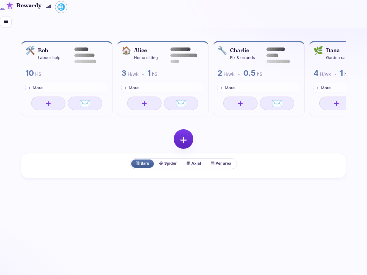 Rewardy landing page